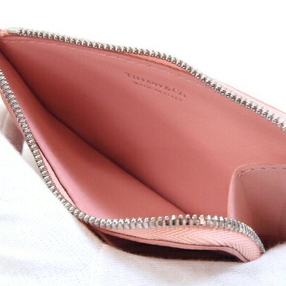 TIFFANY & CO. Pink Leather Wallet - Picture 3 of 6